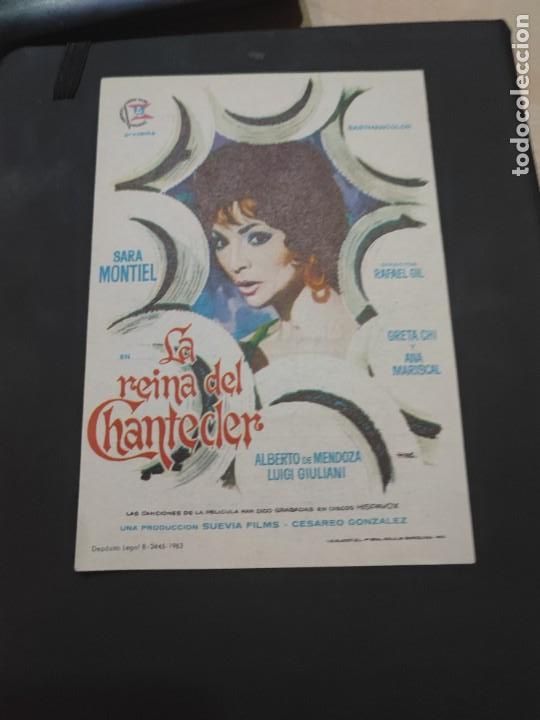 Kino: folleto de mano LA REINA DEL CHANTECLER , sara Montiel , 1963