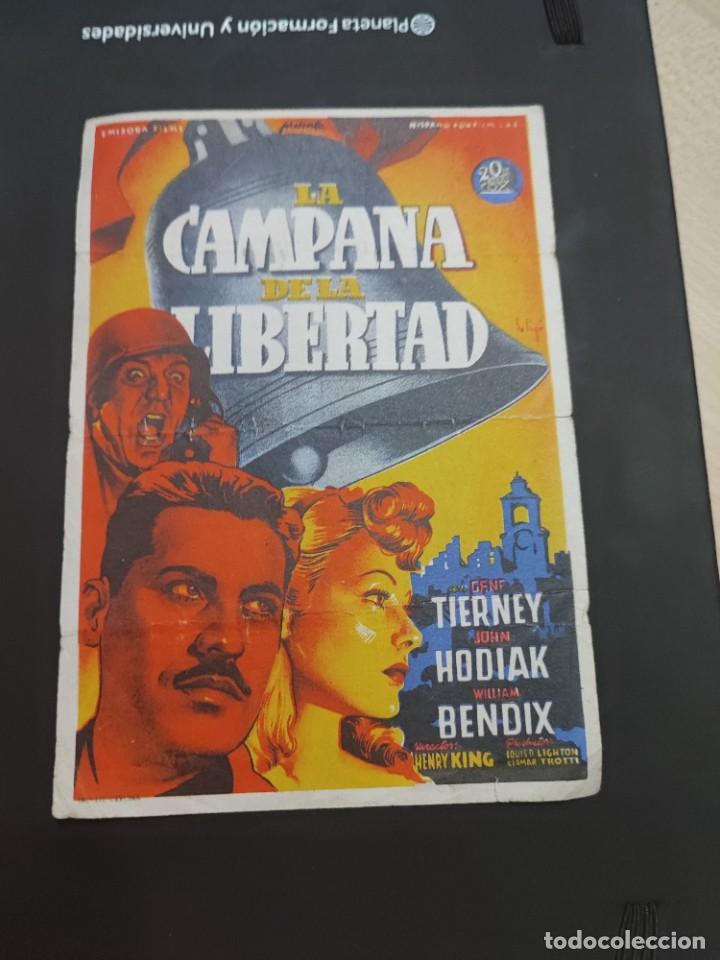 Foglietti di film di film antichi di cinema: folleto de mano LA CAMPANA DE LA LIBERTAD , Tierney , 1947