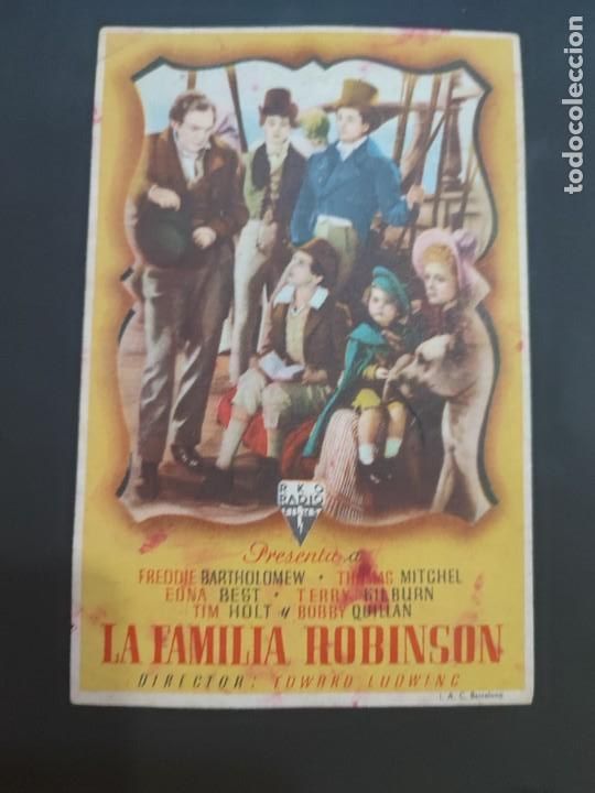 Kino: folleto de mano LA FAMILIA ROBINSON , Freddie Bartholomew , 1944