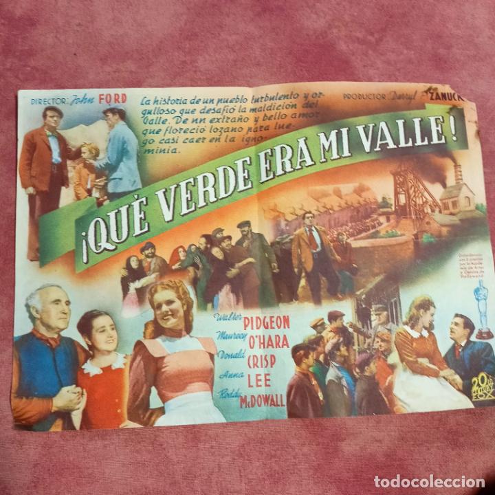 Cine: &iexcl; QUE VERDE ERA MI VALLE !, PROGRAMA DOBLE CON PUBLICIDAD. - Foto 2