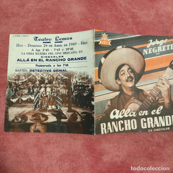 Kino: All&aacute; en el Rancho Grande. Doble de Cifesa. Folleto