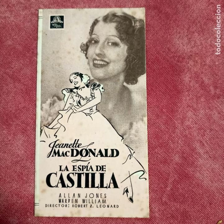  Flyers Publicitaires de films Anciens: P2 LA ESPIA DE CASTILLA JEANETTE MACDONALD ORIGINAL DOBLE C.P. CI