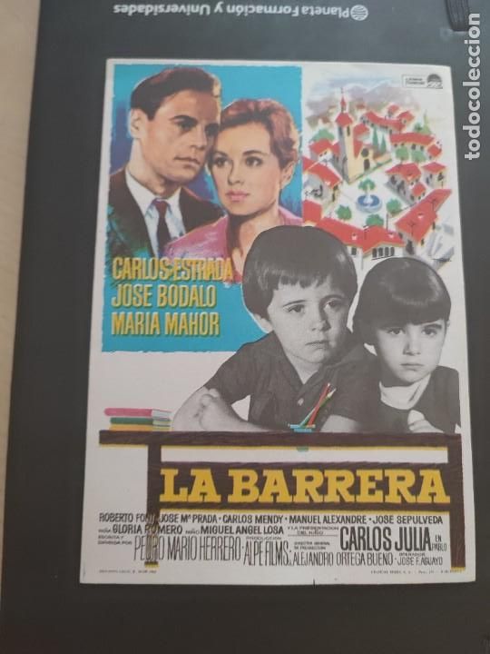 Kino: folleto de mano LA BARRERA , carlos estrada ,