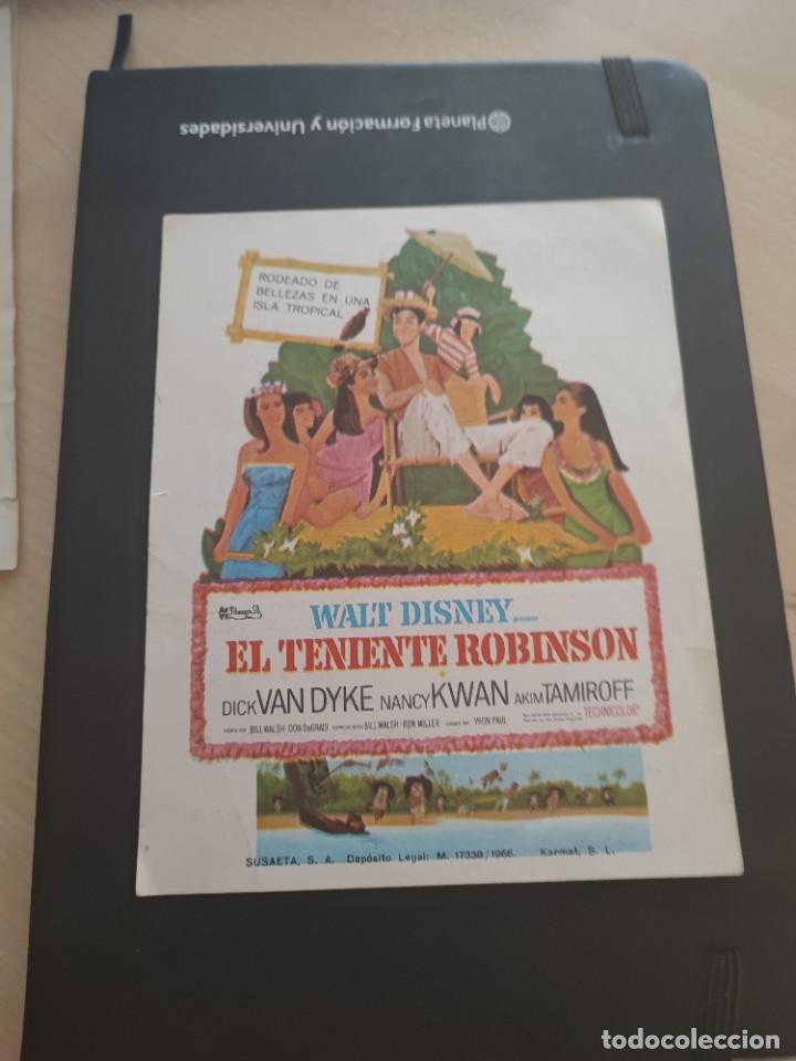  Flyers Publicitaires de films Anciens: folleto de mano EL TENIENTE ROBINSON , Dick Dyke , 1967