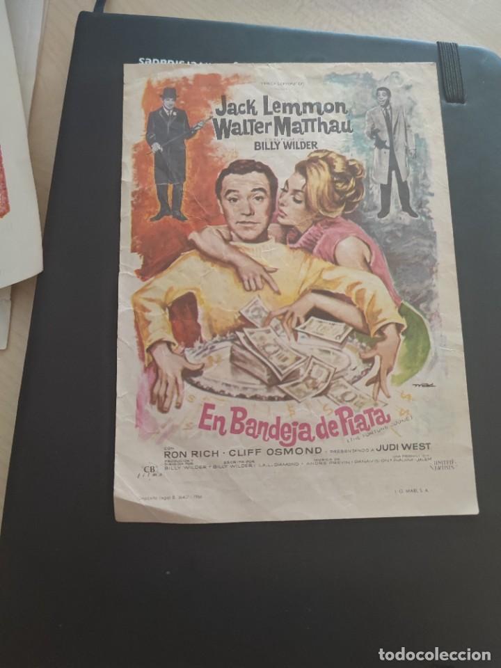 Kino: folleto de mano EN BANDEJA DE PLATA , jack Lemmon , 1967