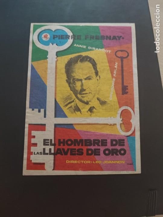  Foglietti di film di film antichi di cinema: folleto de mano EL HOMBRE DE LAS LLAVES DE ORO , Pierre Fresnay ,