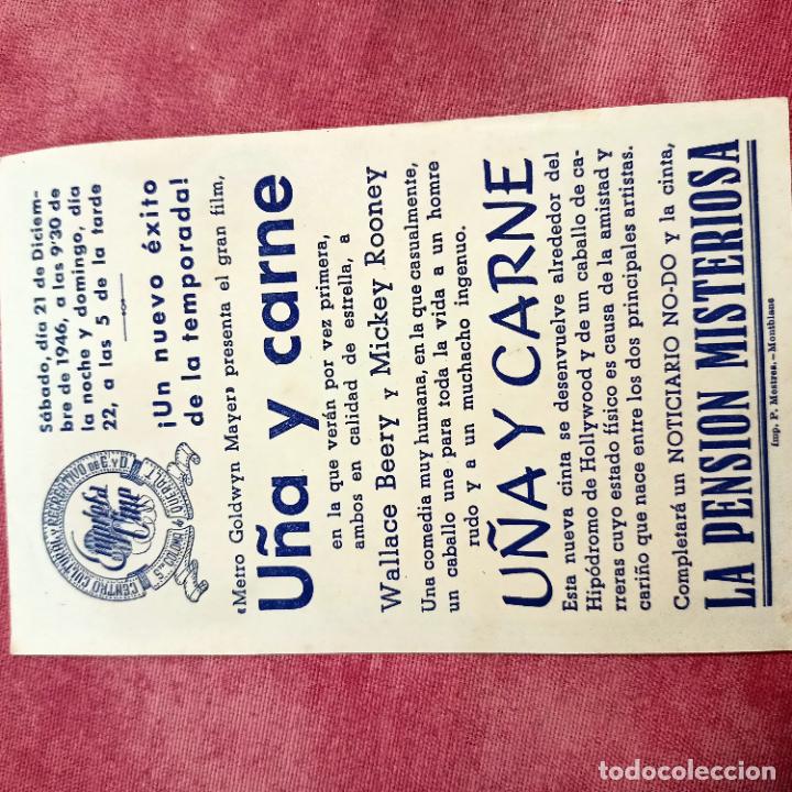 Cine: P3 PROGRAMA DE CINE - U&Ntilde;A Y CARNE - 1938 - Foto 2