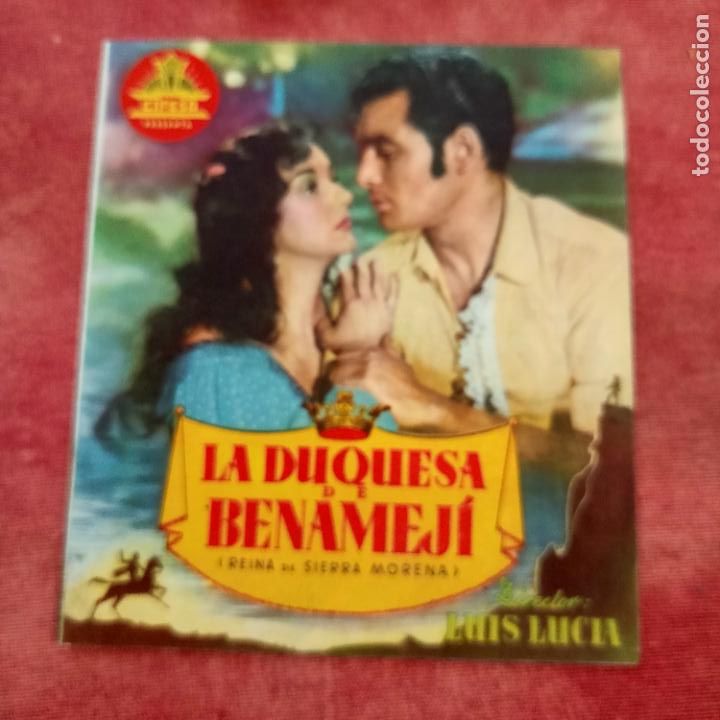 Folhetos de m&atilde;o de filmes antigos de cinema: P2 Programa de mano d&iacute;ptico de la pel&iacute;cula LA DUQUESA DE BENAMEJI.