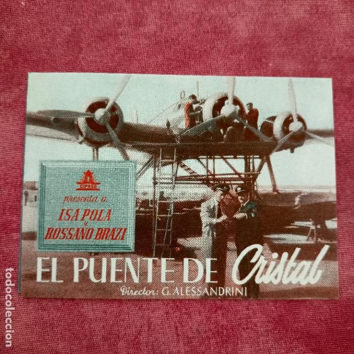  Flyers Publicitaires de films Anciens: P2 Programa de cine doble. El puente de cristal