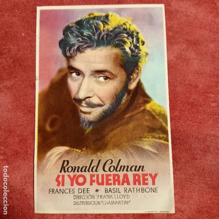 Cine: P3 - PROGRAMA DE CINE - SI YO FUERA REY - RONALD COLMAN, FRANCES DEE - - Foto 1
