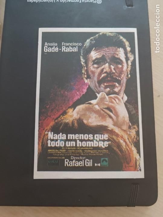  Flyers Publicitaires de films Anciens: folleto de mano NADA MENOS QUE UN HOMBRE , Analia Gade