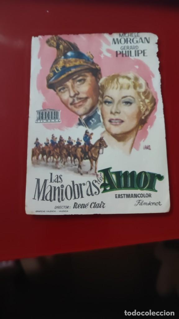 Kino: folleto de mano LAS MANIOBRAS DEL AMOR , Michele Morgan ,