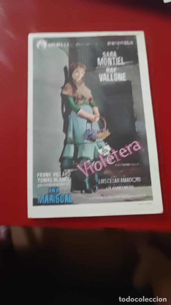Cine: folleto de mano LA VIOLETERA , Sara Montiel , 1958