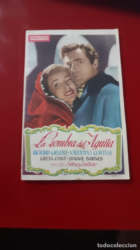  Foglietti di film di film antichi di cinema: folleto de mano LA SOMBRA DEL AGUILA , Richard Greene ,