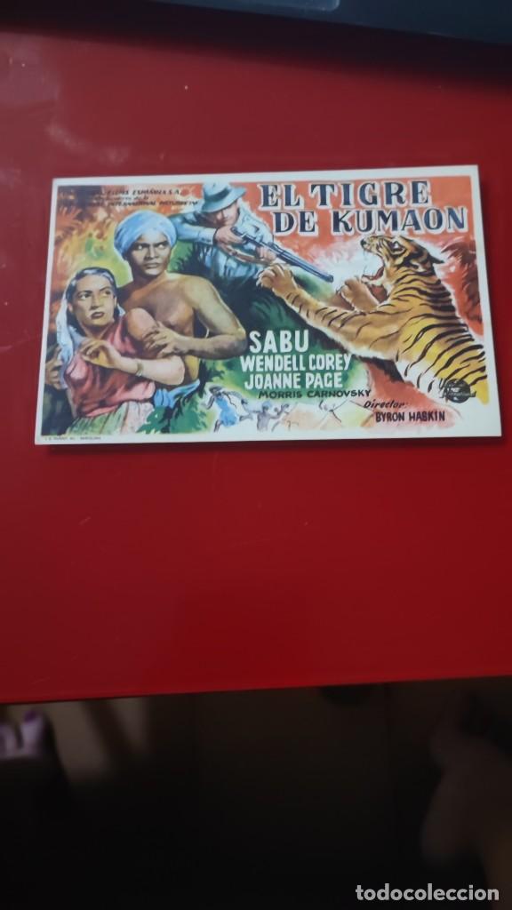 Cine: ESTAMOS LIQUIDANDO. folleto de mano EL TIGRE KUMAON , Wendell Corey , 1949
