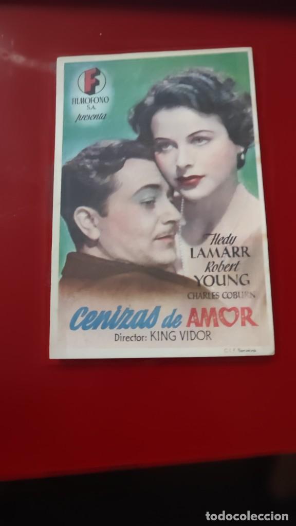 Kino: folleto de mano CENIZAS DE AMOR , Hedy Lamarr ,