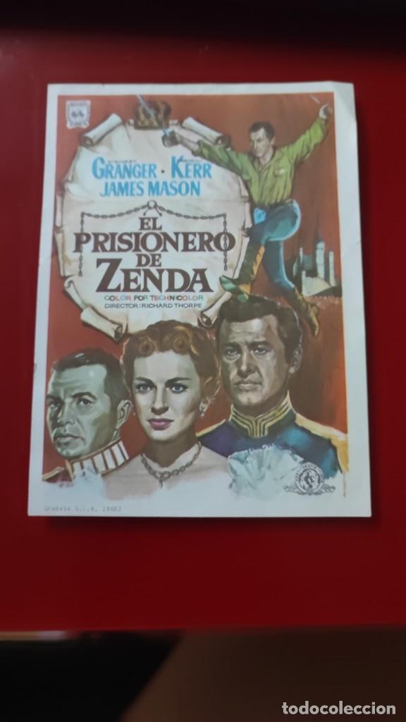  Flyers Publicitaires de films Anciens: folleto de mano EL PRISIONERO DE ZENDA , Stewart Granger ,