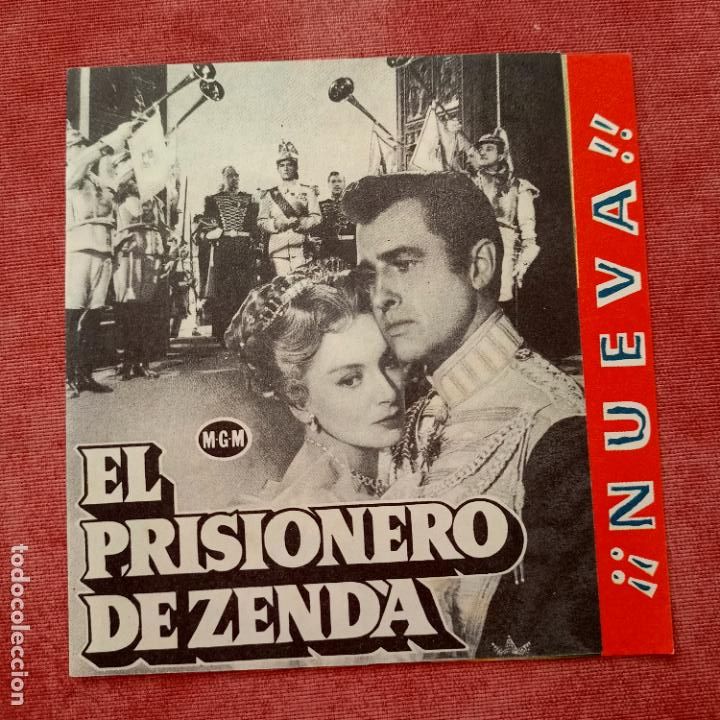  Flyers Publicitaires de films Anciens: P5 EL PRISIONERO DE ZENDA. STEWART GRANGER, DEBORAH KERR. LOUIS CALHERN, JANE doble