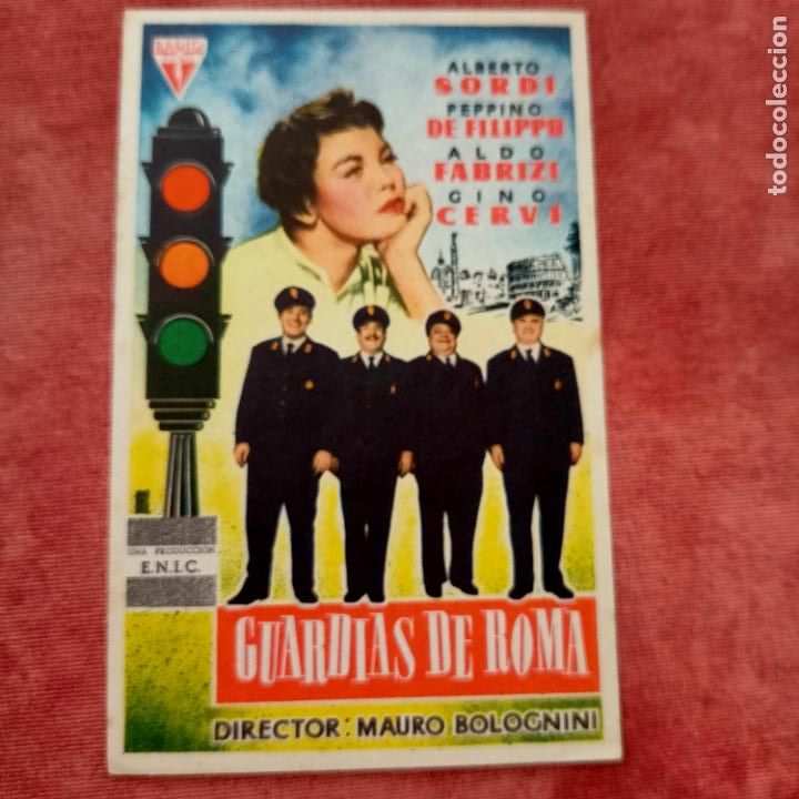  Flyers Publicitaires de films Anciens: P6 FOLLETO DE MANO DE LA PEL&Iacute;CULA GUARDIAS DE ROMA