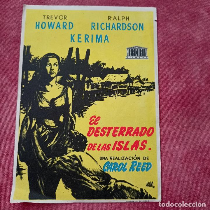  Flyers Publicitaires de films Anciens: P6:EL DESTERRADO DE LAS ISLAS , SENCILLO GRANDE , ORIGINAL ,