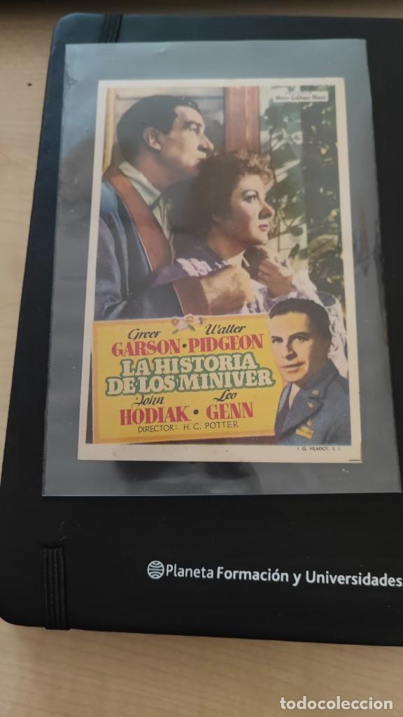  Foglietti di film di film antichi di cinema: folleto de mano LA HISTORIA DE LOS MINIVER , Greer Garson ,