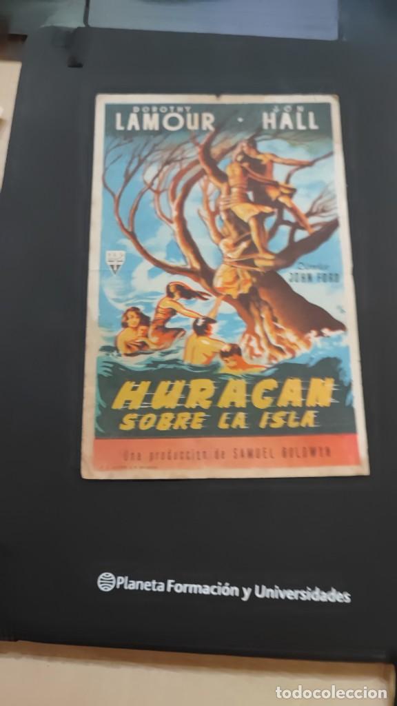 Cine: folleto de mano HURACAN SOBRE LA ISLA , Dorothy Lamour , 1952