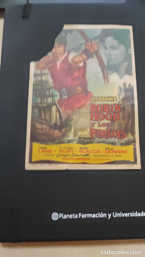 Cine: folleto de mano ROBIN HOOD Y LOS PIRATAS , Lex Barker , 1966