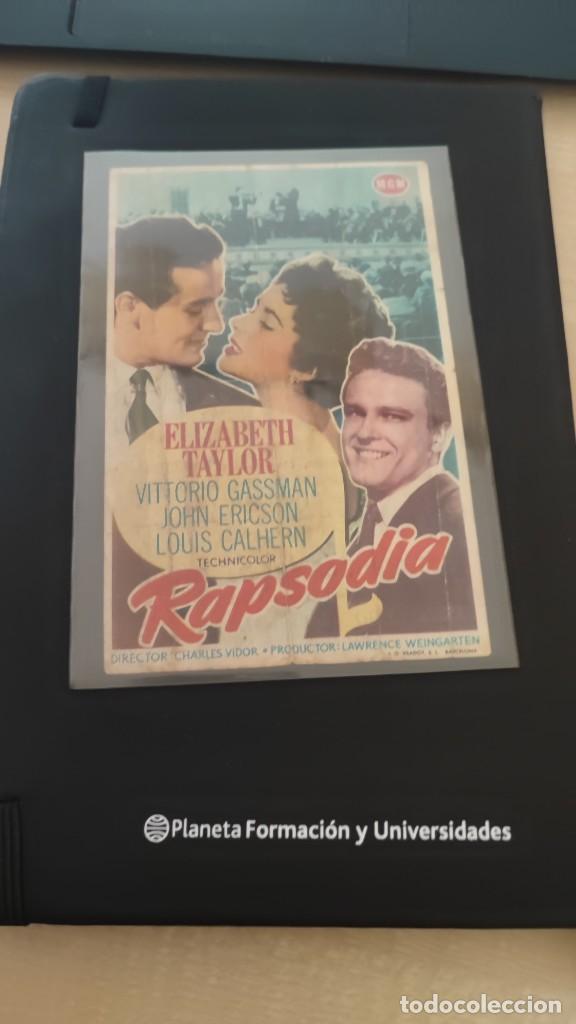 Cine: folleto de mano RAPSODIA , Elizabeth Taylor , Vittorio Gassman , John Ericson