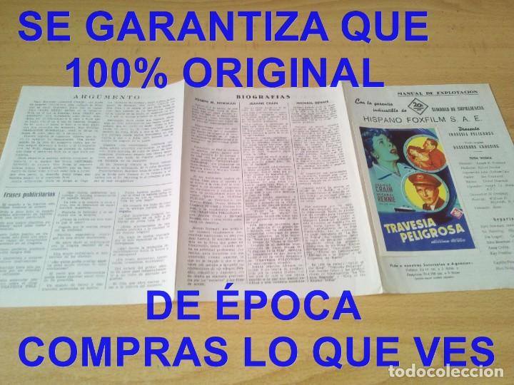 Cinema: TRAVESIA PELIGROSA MANUAL DE EXPLOTACION CINE CN