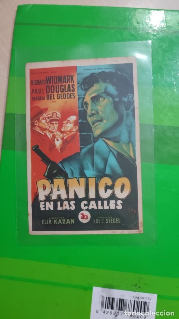 Kino: folleto de mano PANICO EN LAS CALLES , Richard Widmark , 1952