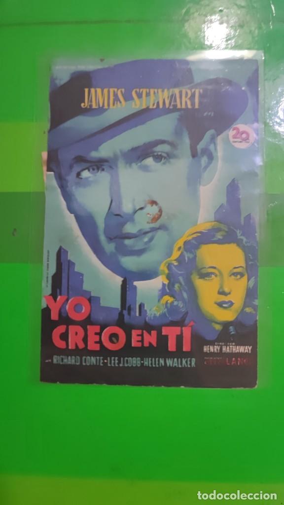 Cine: folleto de mano YO CREO EN TI , James Stewart , 1949