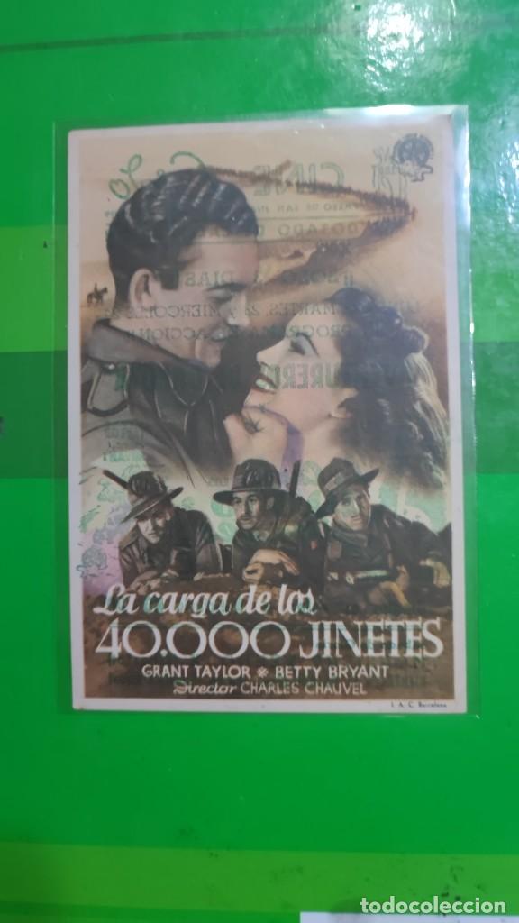 Kino: folleto de mano LA CARGA DE LOS 4000 GINETES , Grant Taylor ,