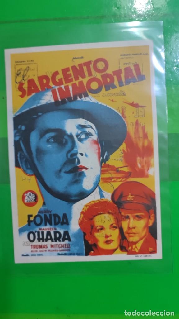 Kino: folleto de mano EL SARGENTO INMORTAL , Henry Fonda ,