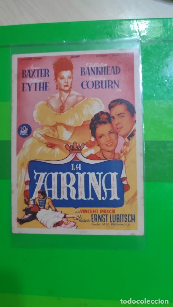 Kino: folleto de mano LA ZARINA , Anne Bexter ,