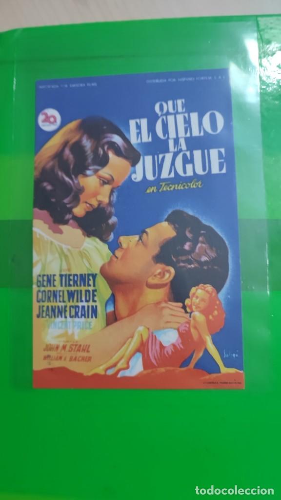 Kino: folleto de mano QUE EL CIELO LA JUZGUE , Gene Tierney , 1949
