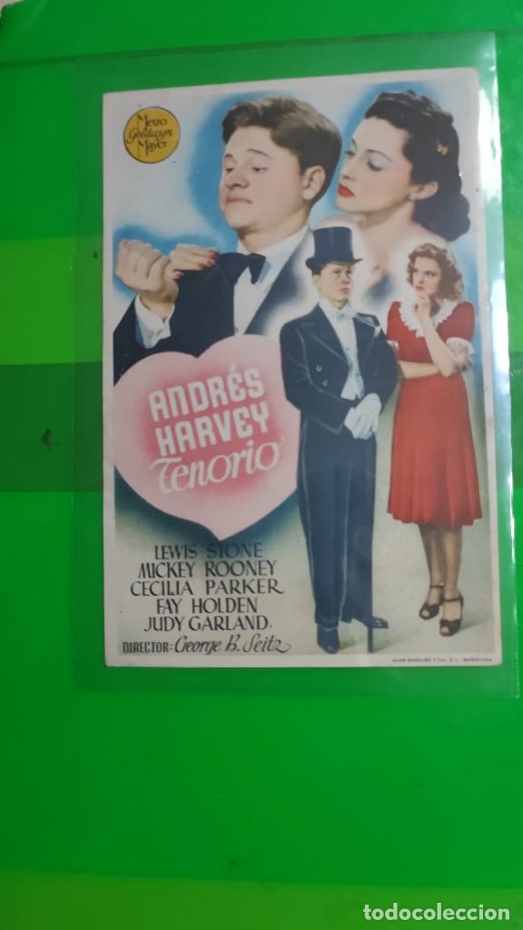 Cine: folleto de mano ANDRES HARVEY TENORIO , Lewis Stone ,