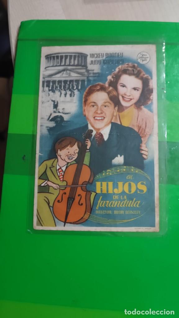 Kino: folleto de mano HIJOS DE LA FARANDULA , Mickey Rooney , 1944