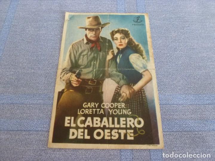 Cine: (BTA)PROGRAMA CINE CON PUBLICIDAD-EL CABALLERO DEL OESTE - Foto 1