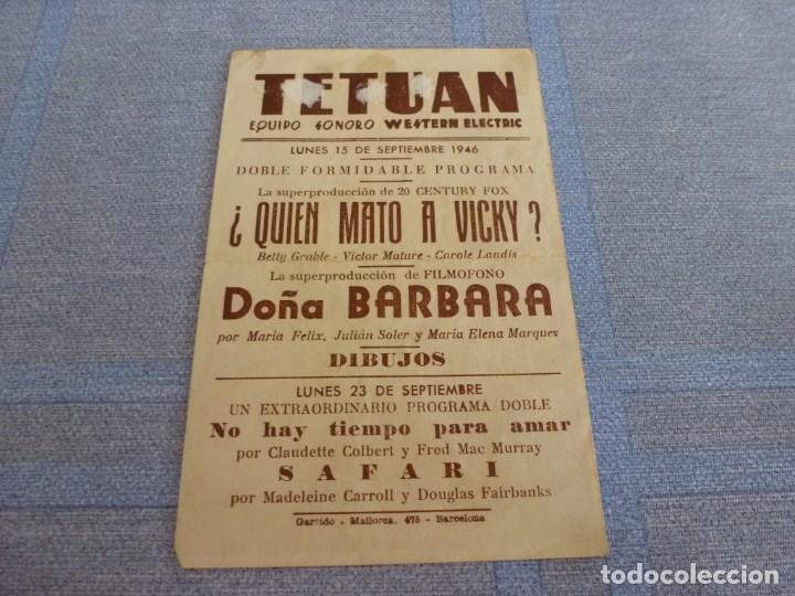 Cine: (BTA)PROGRAMA CINE CON PUBLICIDAD-DO&Ntilde;A BARBARA - Foto 2