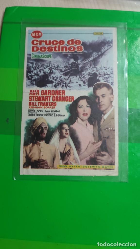 Cine: folleto de mano CRUCE DE DESTINOS , Ava Gardner ,