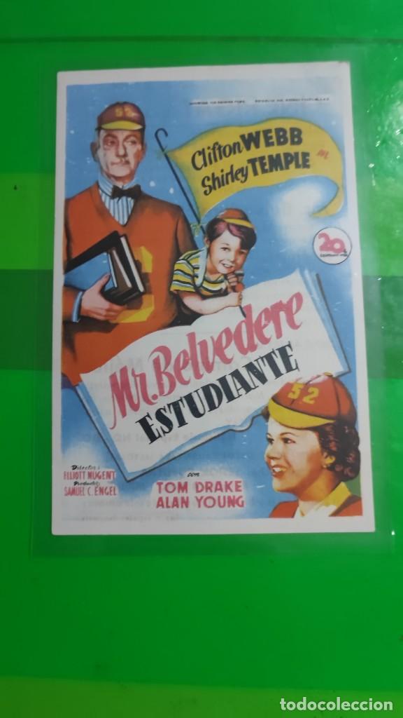  Flyers Publicitaires de films Anciens: folleto de mano MR BELVEREDE ESTUDIANTE , Clifton Webb , 1950