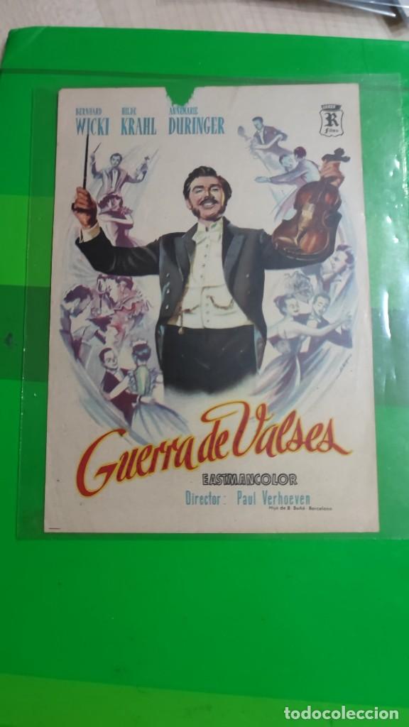 Cine: folleto de mano GUERRA DE VALSES , Bernard Wicki ,