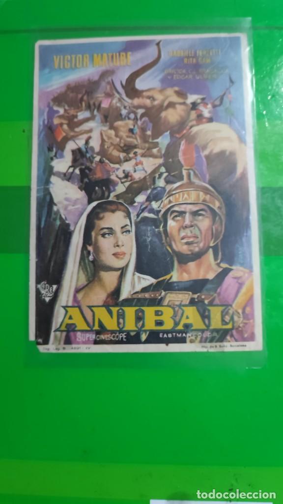 Cine: folleto de mano ANIBAL , Victor Mature ,