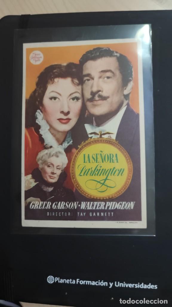 Cine: folleto de mano LA SE&Ntilde;ORA PARKINGTON , Greer Garson ,