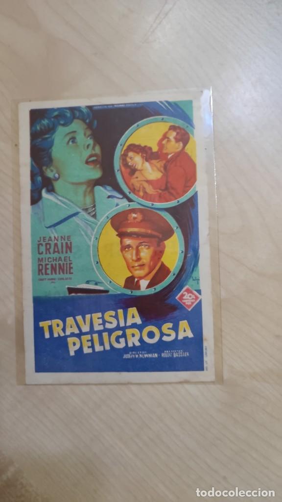 Kino: folleto de mano TRAVESIA PELIGROSA , Jeanne clain , 1956