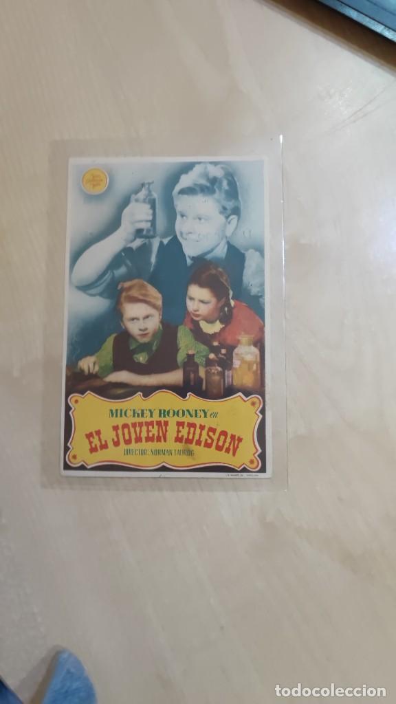Kino: folleto de mano EL JOVEN EDISON , Michel Rooney , 1946