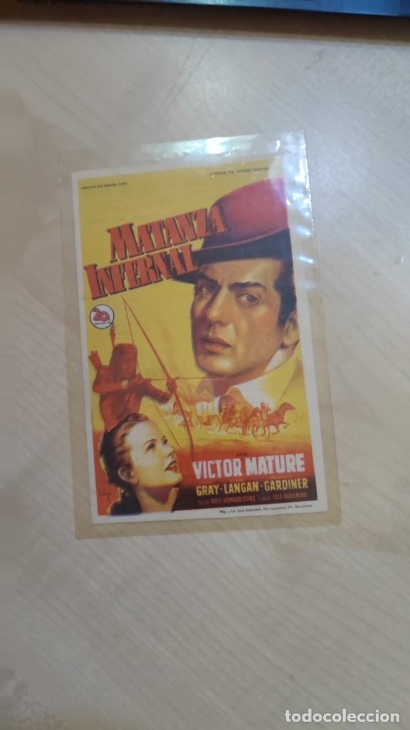 Kino: folleto de mano MATANZA INFERNAL , Victor Mature , 1948