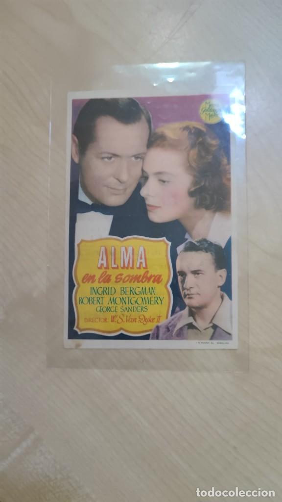 Kino: folleto de mano ALMA EN LA SOMBRA , Ingrid Bergman , 1949