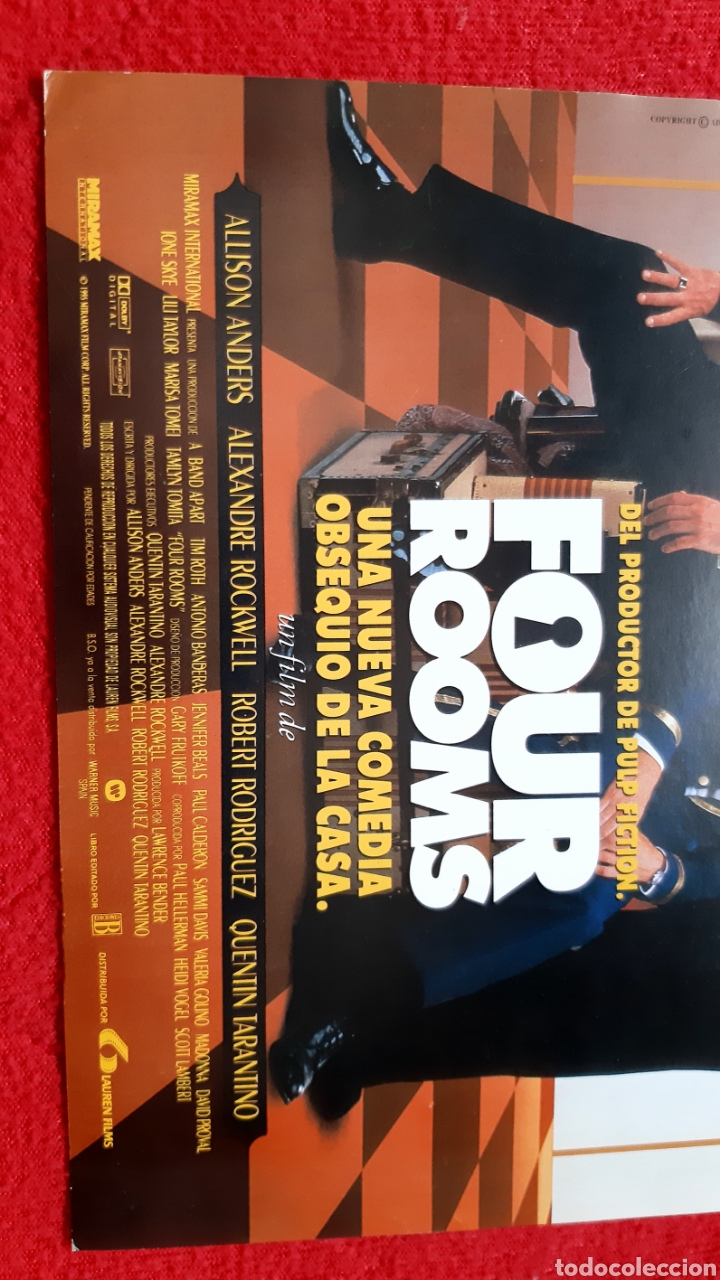 Cine: FLYER PEL&Iacute;CULA &rdquo;FOUR ROOMS&rdquo; - Foto 4
