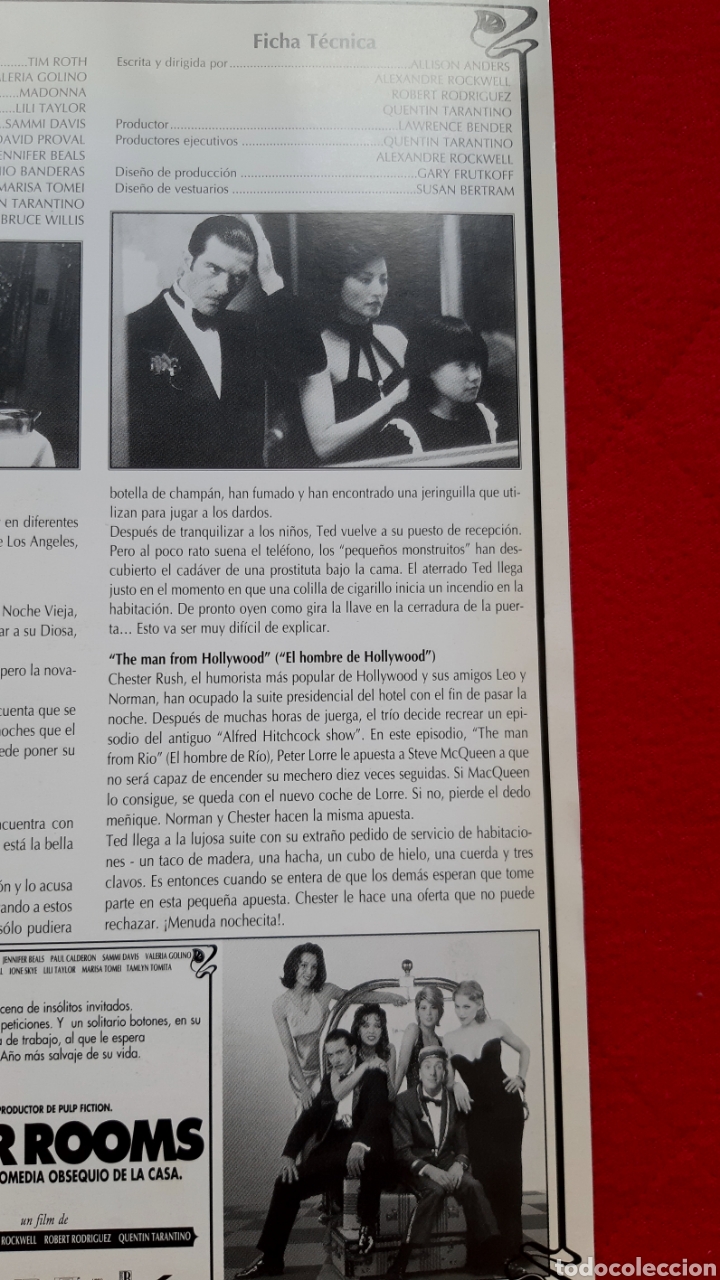 Cine: FLYER PEL&Iacute;CULA &rdquo;FOUR ROOMS&rdquo; - Foto 6